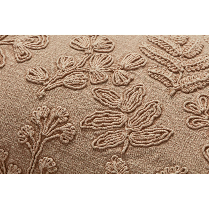 Magnolia Home by Joanna Gaines x Loloi Louise PMH0054 Natural 12'' x 27'' Cover w/Down Pillow