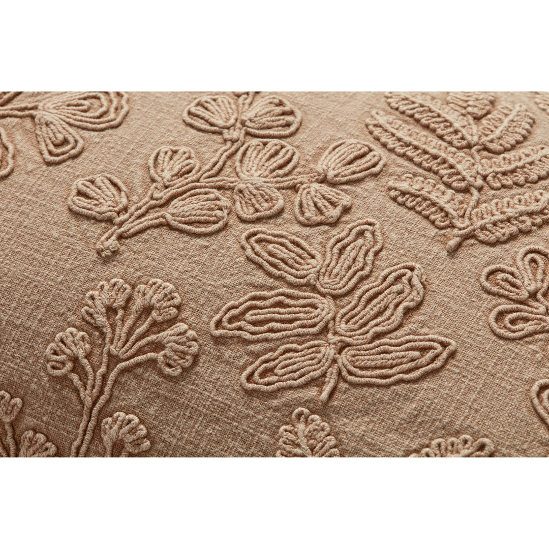 Magnolia Home by Joanna Gaines x Loloi Louise PMH0054 Natural 12'' x 27'' Cover w/Poly Pillow