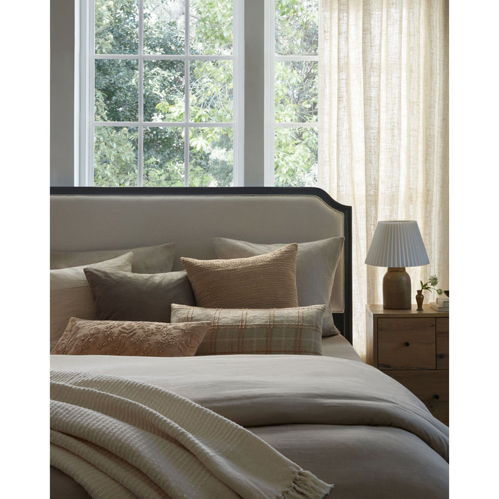 Magnolia Home by Joanna Gaines x Loloi Louise PMH0054 Natural 12'' x 27'' Cover w/Poly Pillow