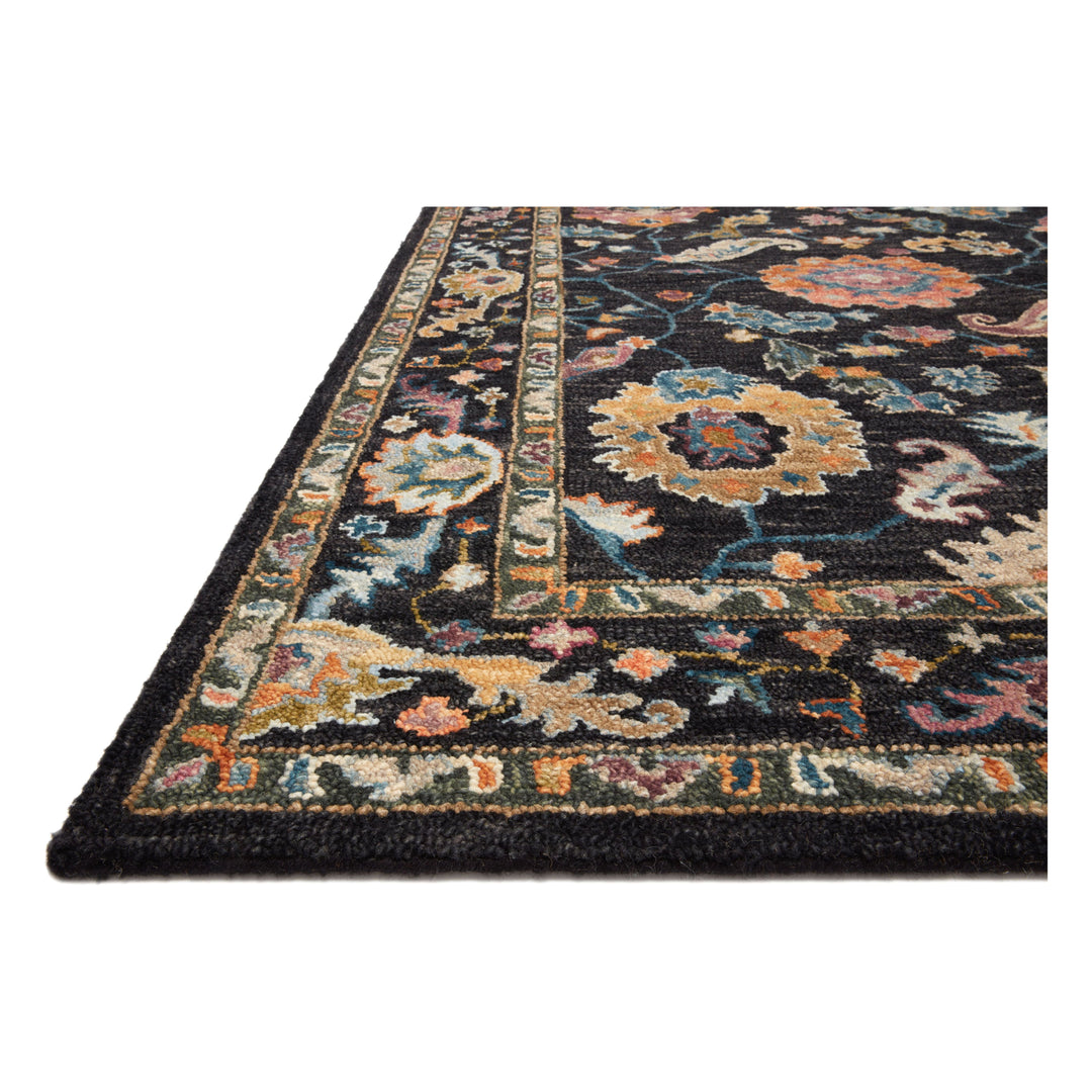 Loloi Padma Black / Multi 18" x 18" Sample Rug