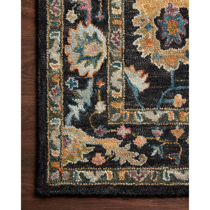 Loloi Padma Black / Multi 18" x 18" Sample Rug