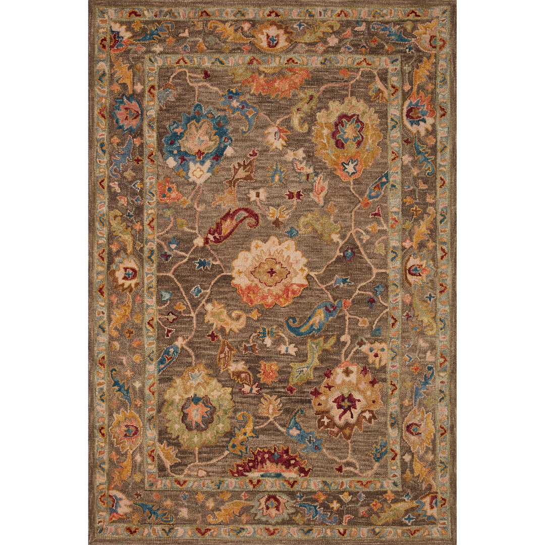 Loloi Padma Charcoal / Multi 7'-9" x 9'-9" Area Rug