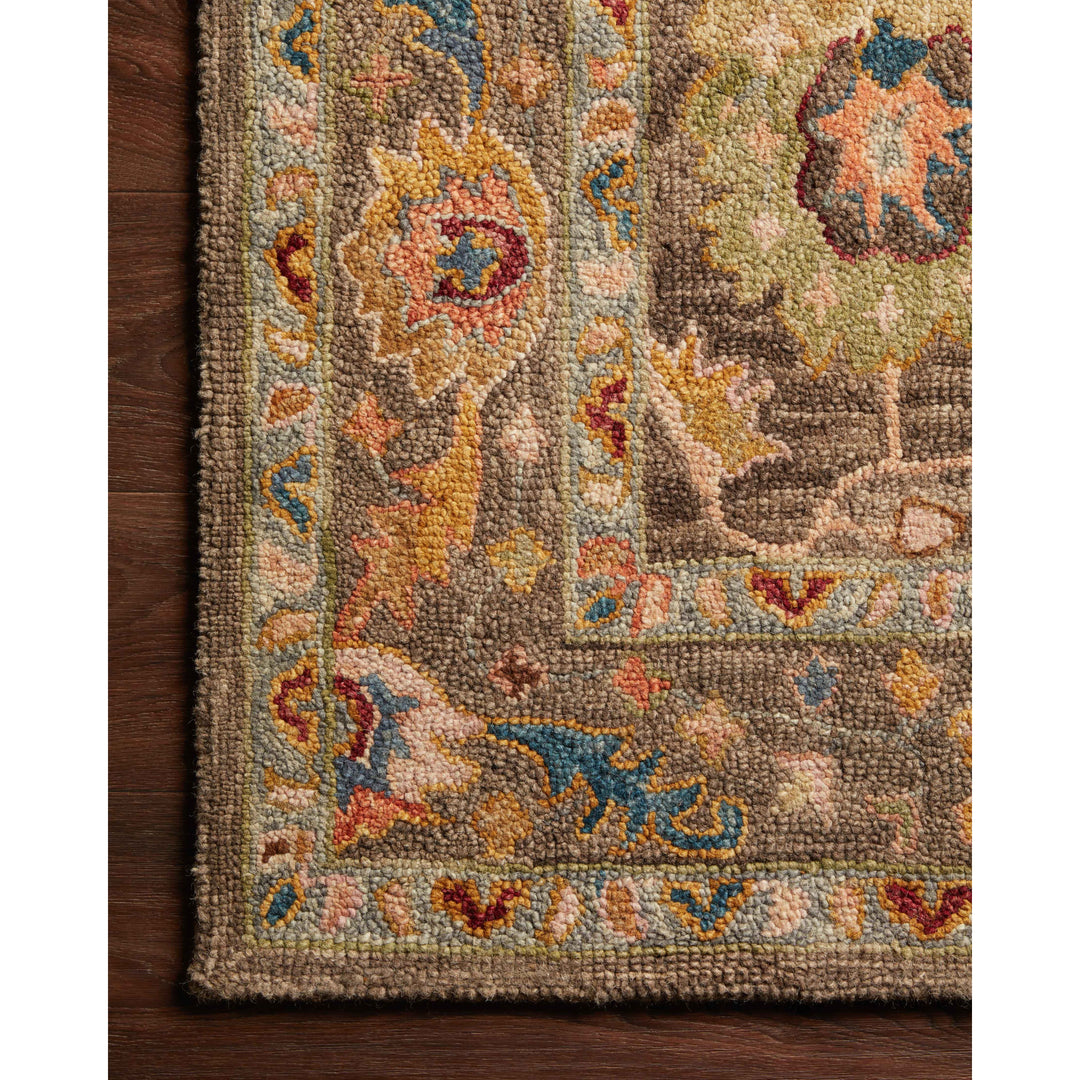 Loloi Padma Charcoal / Multi 2'-6" x 9'-9" Runner Rug