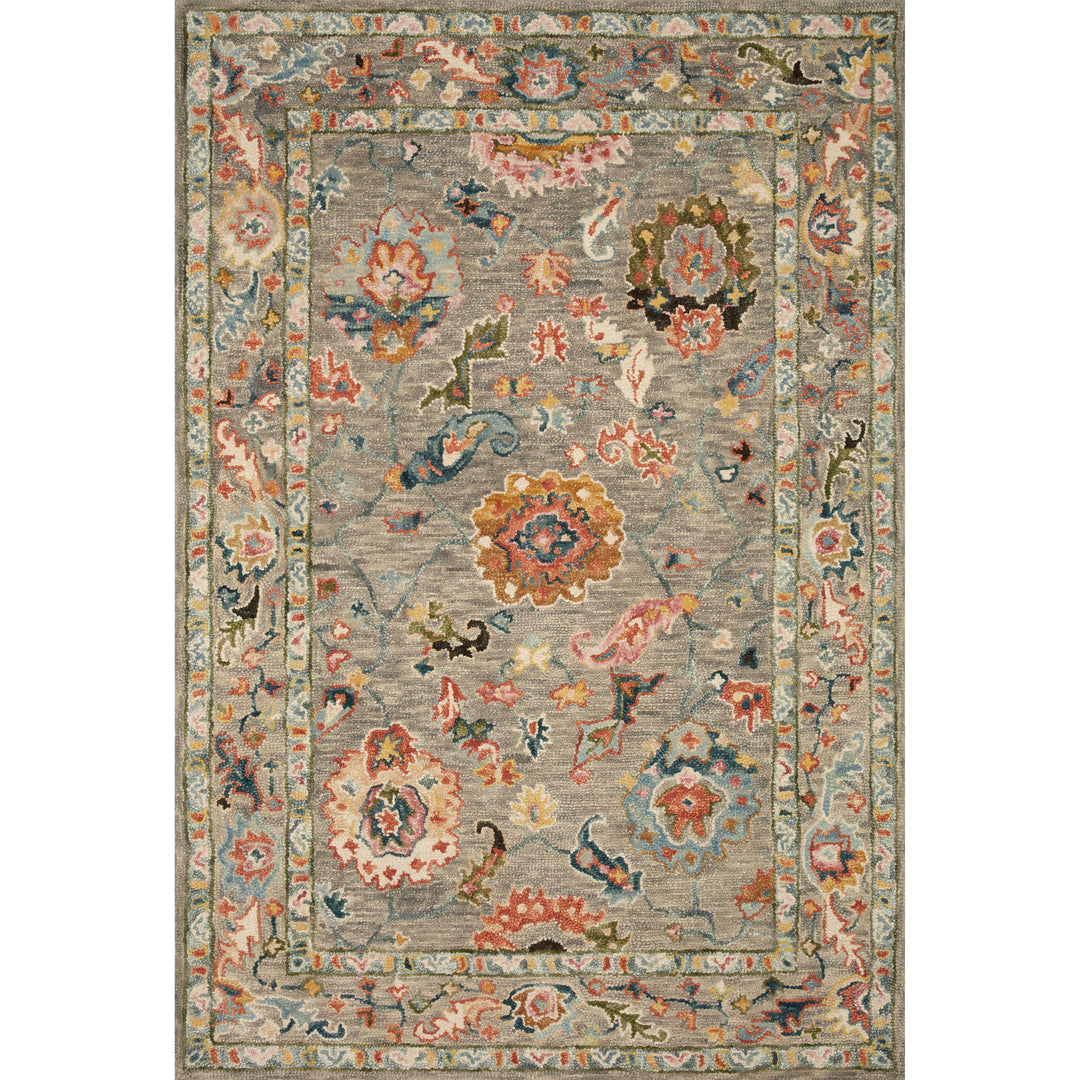 Loloi Padma Grey / Multi 2'-6" x 9'-9" Runner Rug