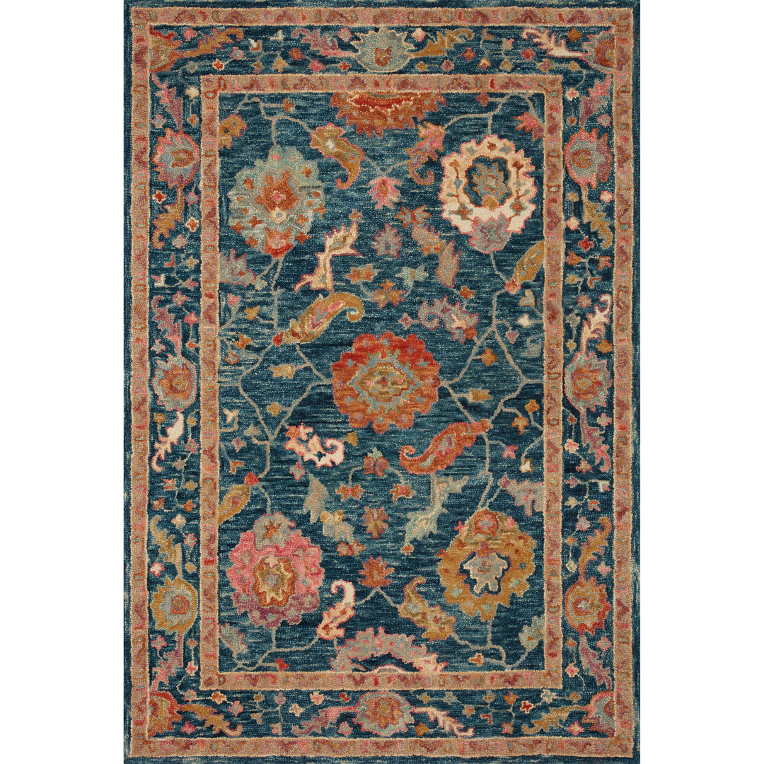 Loloi Padma Marine / Multi 2'-3" x 3'-9" Accent Rug