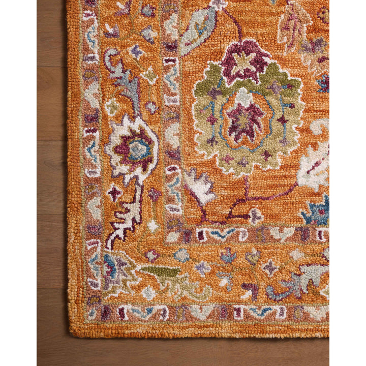 Loloi Padma Orange / Multi 2'-6" x 9'-9" Runner Rug