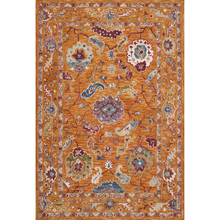 Loloi Padma Orange / Multi 3'-6" x 5'-6" Accent Rug