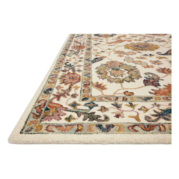 Loloi Padma White / Multi 2'-6" x 9'-9" Runner Rug