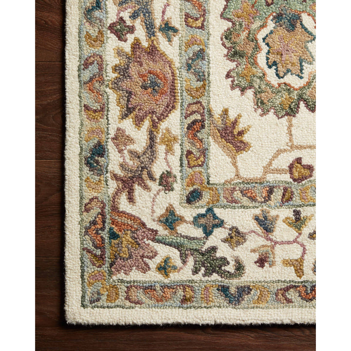 Loloi Padma White / Multi 2'-6" x 9'-9" Runner Rug