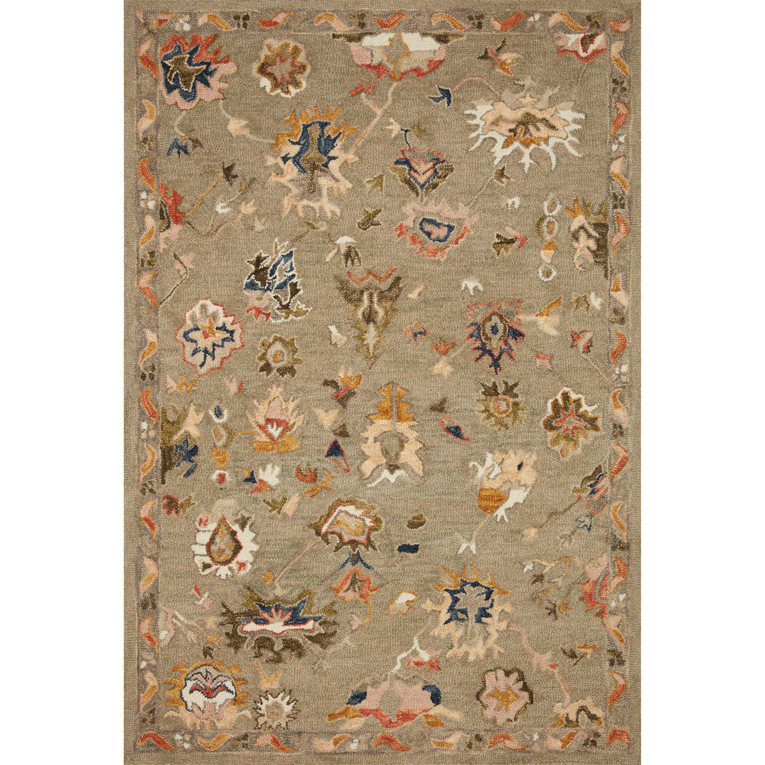 Loloi Padma Grey / Multi 3'-6" x 5'-6" Accent Rug