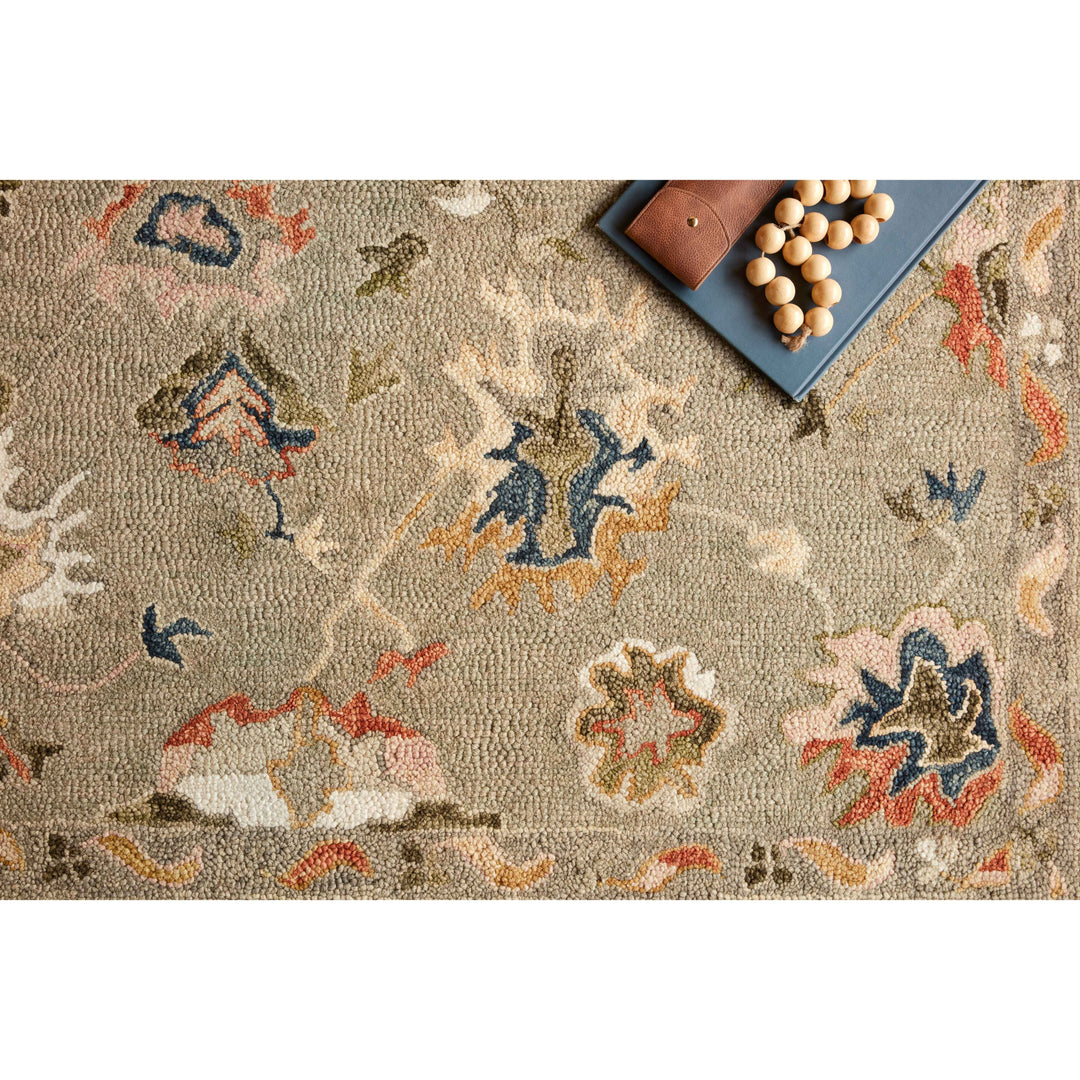 Loloi Padma Grey / Multi 2'-6" x 7'-6" Runner Rug