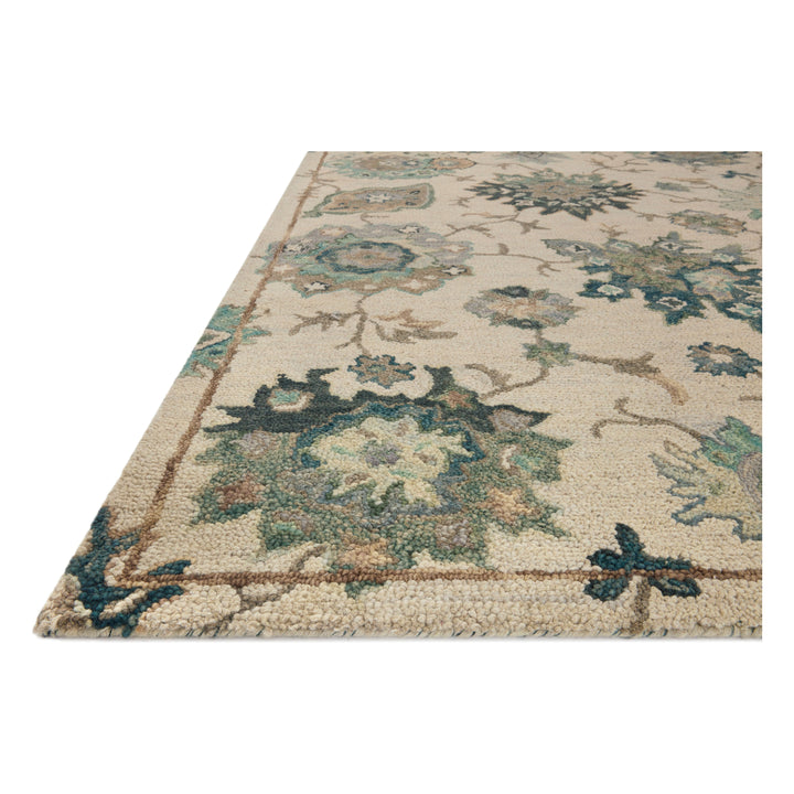 Loloi Padma Ivory / Blue 2'-6" x 9'-9" Runner Rug