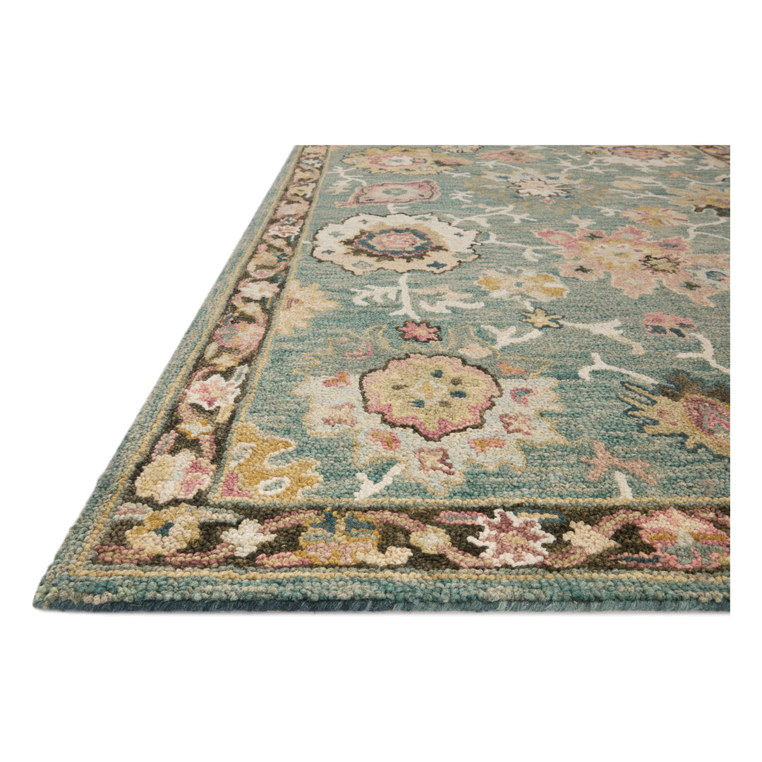 Loloi Padma Teal / Multi 3'-6" x 5'-6" Accent Rug