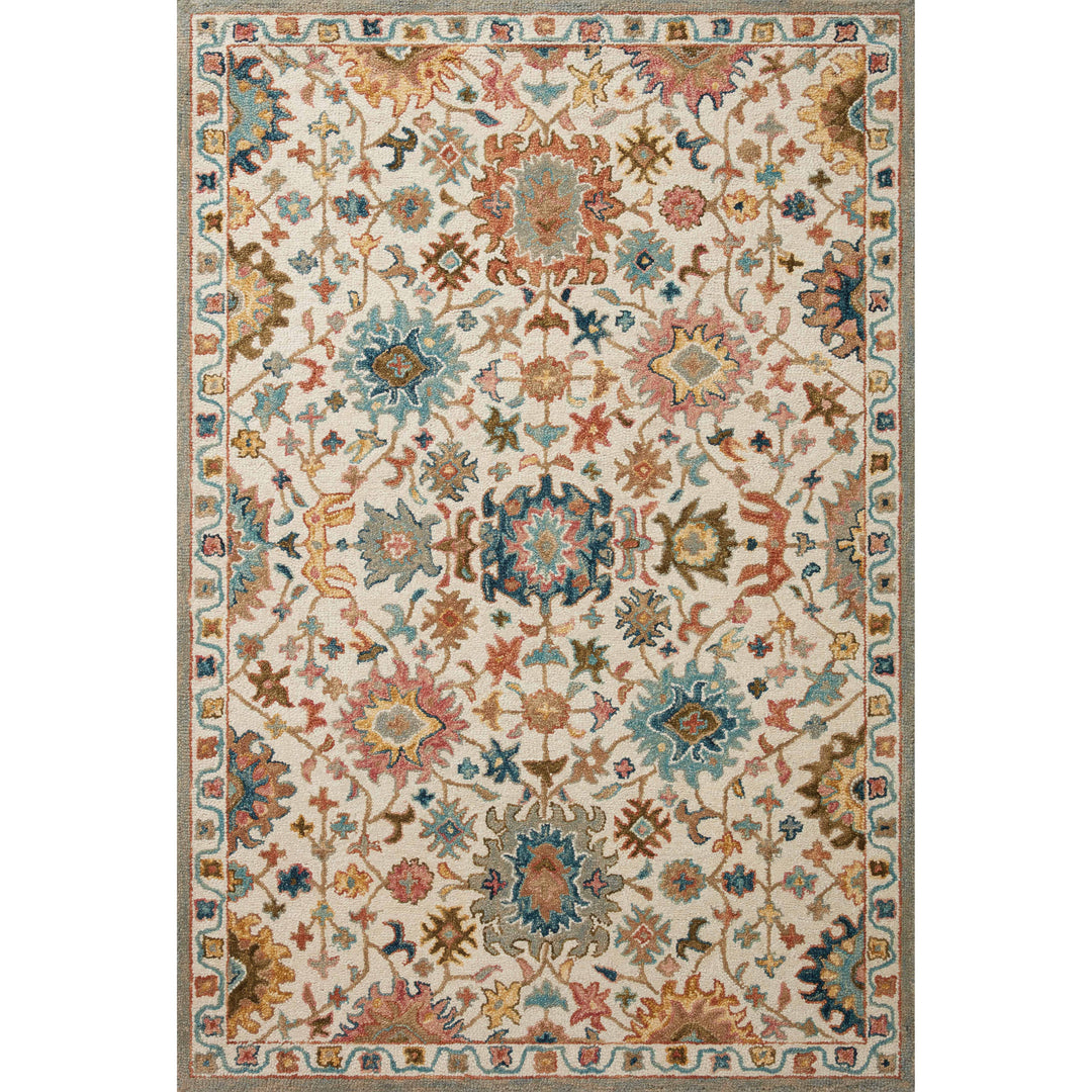 Loloi Padma Ivory / Multi 2'-3" x 3'-9" Accent Rug