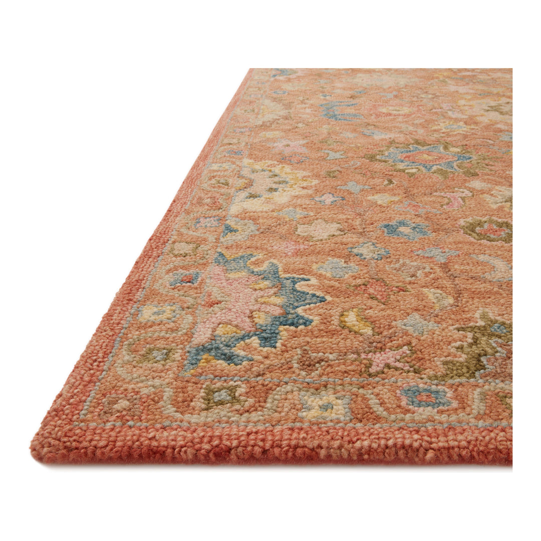 Loloi Padma Terracotta / Multi 3'-6" x 5'-6" Accent Rug