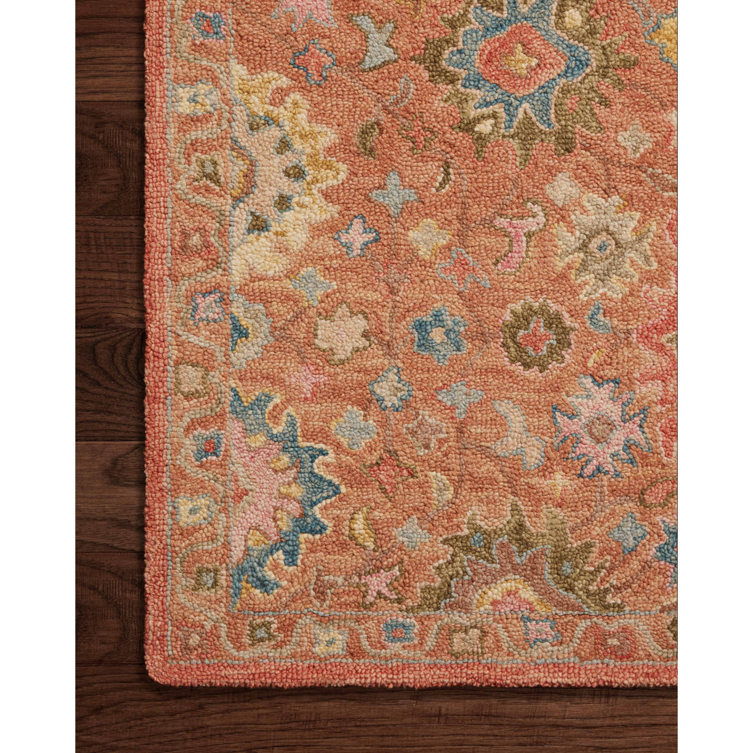 Loloi Padma Terracotta / Multi 5'-0" x 5'-0" Round Accent Rug