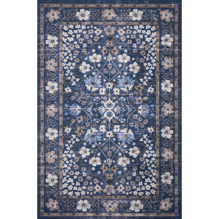 Rifle Paper Co. x Loloi Palais Navy 18" x 18" Sample Rug