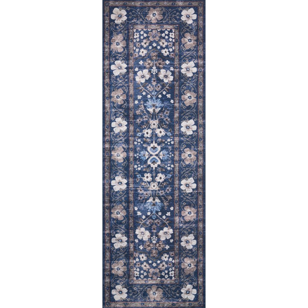 Rifle Paper Co. x Loloi Palais Navy 3'-9" x 5'-9" Accent Rug