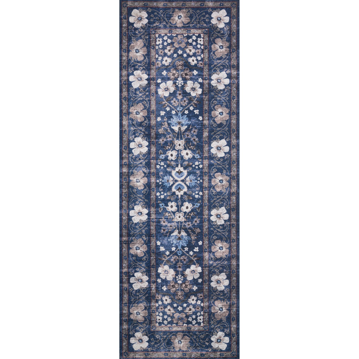 Rifle Paper Co. x Loloi Palais Navy 3'-9" x 5'-9" Accent Rug