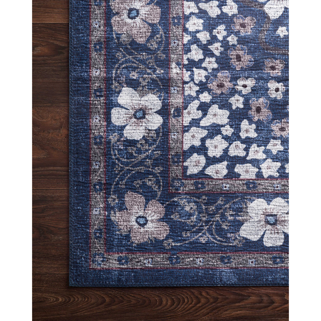 Rifle Paper Co. x Loloi Palais Navy 2'-6" x 7'-6" Runner Rug