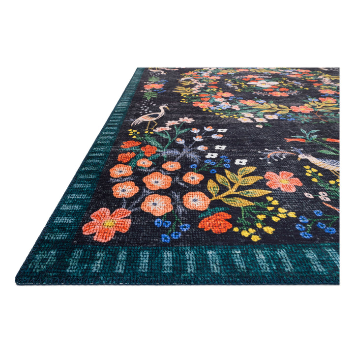 Rifle Paper Co. x Loloi Palais Black / Multi 7'-6" x 9'-6" Area Rug