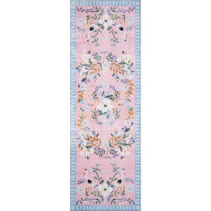 Rifle Paper Co. x Loloi Palais Rose / Sky 2'-3" x 3'-9" Accent Rug