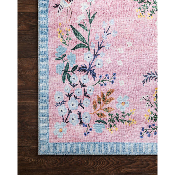 Rifle Paper Co. x Loloi Palais Rose / Sky 3'-9" x 5'-9" Accent Rug