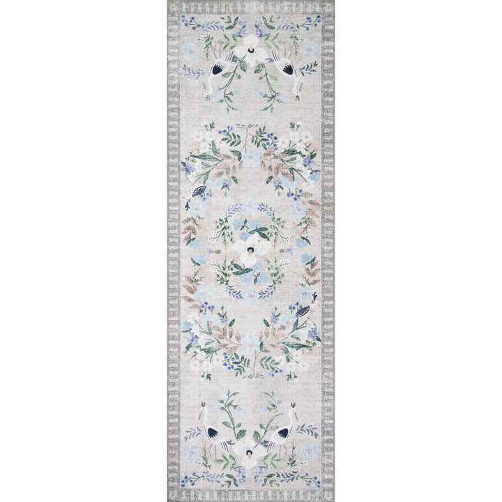 Rifle Paper Co. x Loloi Palais Stone / Grey 2'-3" x 5' Runner Rug