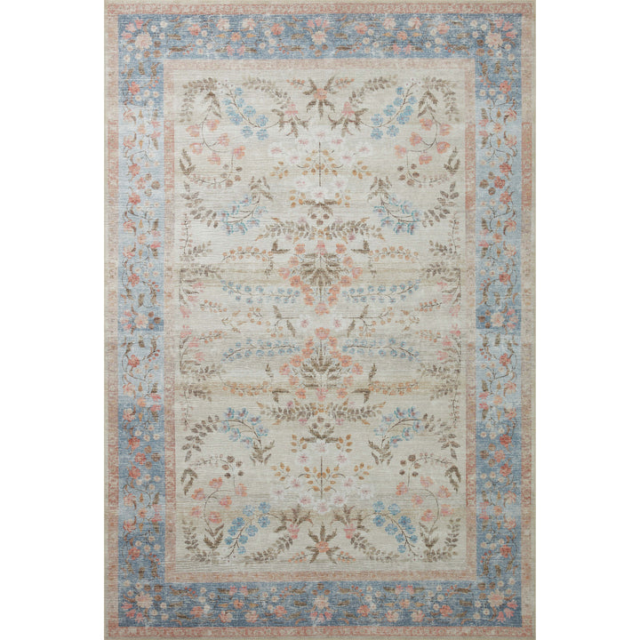 Rifle Paper Co. x Loloi Palais Lt. Blue 2'-6" x 7'-6" Runner Rug