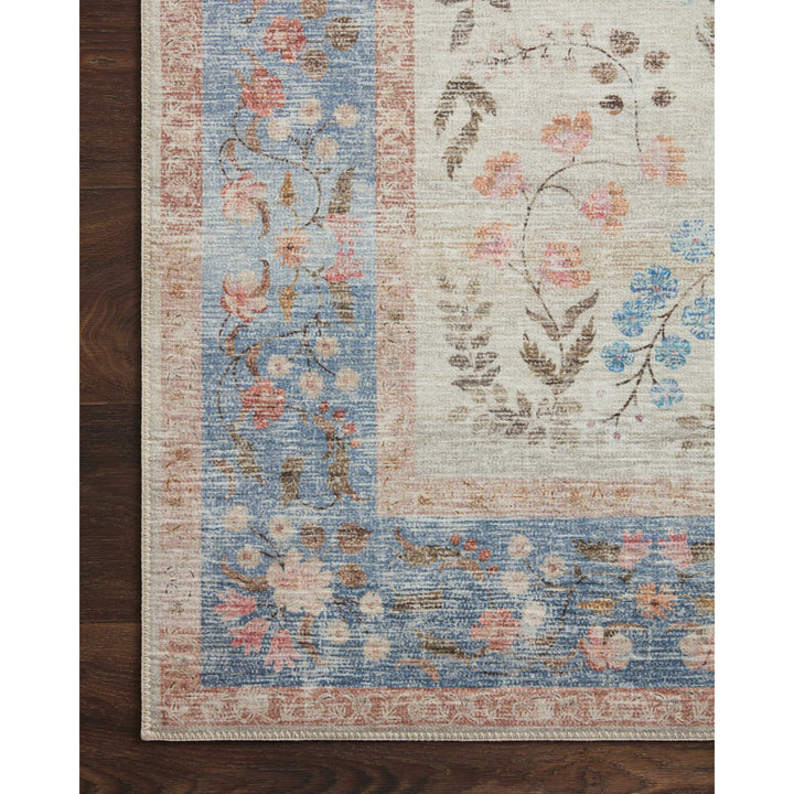 Rifle Paper Co. x Loloi Palais Lt. Blue 2'-6" x 7'-6" Runner Rug