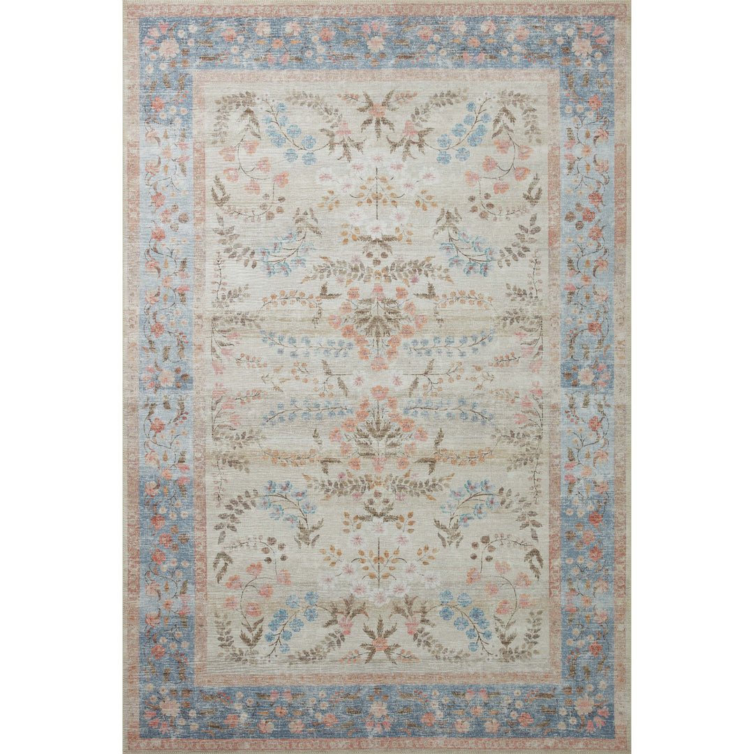 Rifle Paper Co. x Loloi Palais Lt. Blue 2'-3" x 3'-9" Accent Rug