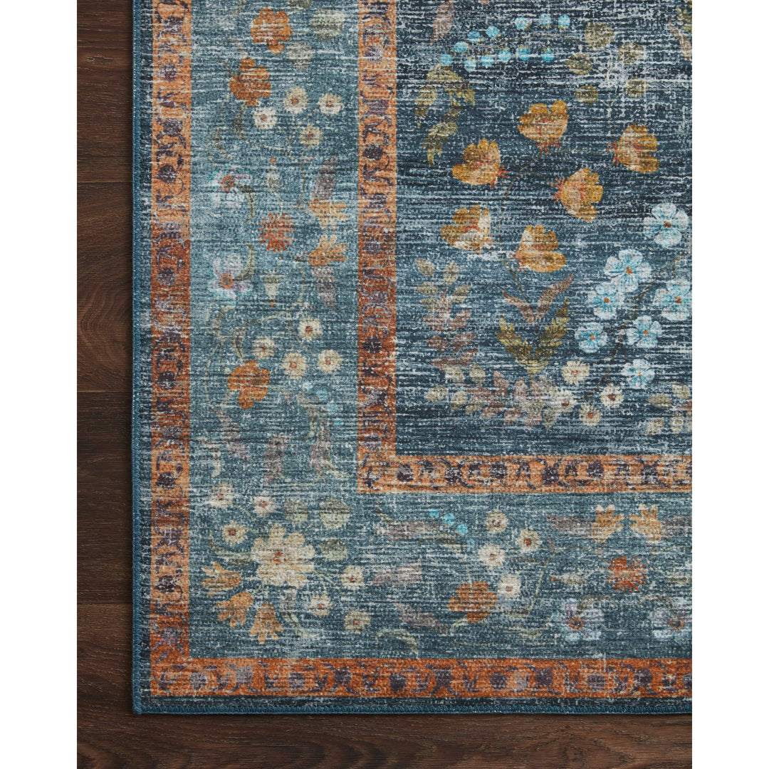 Rifle Paper Co. x Loloi Palais Navy 2'-6" x 7'-6" Runner Rug