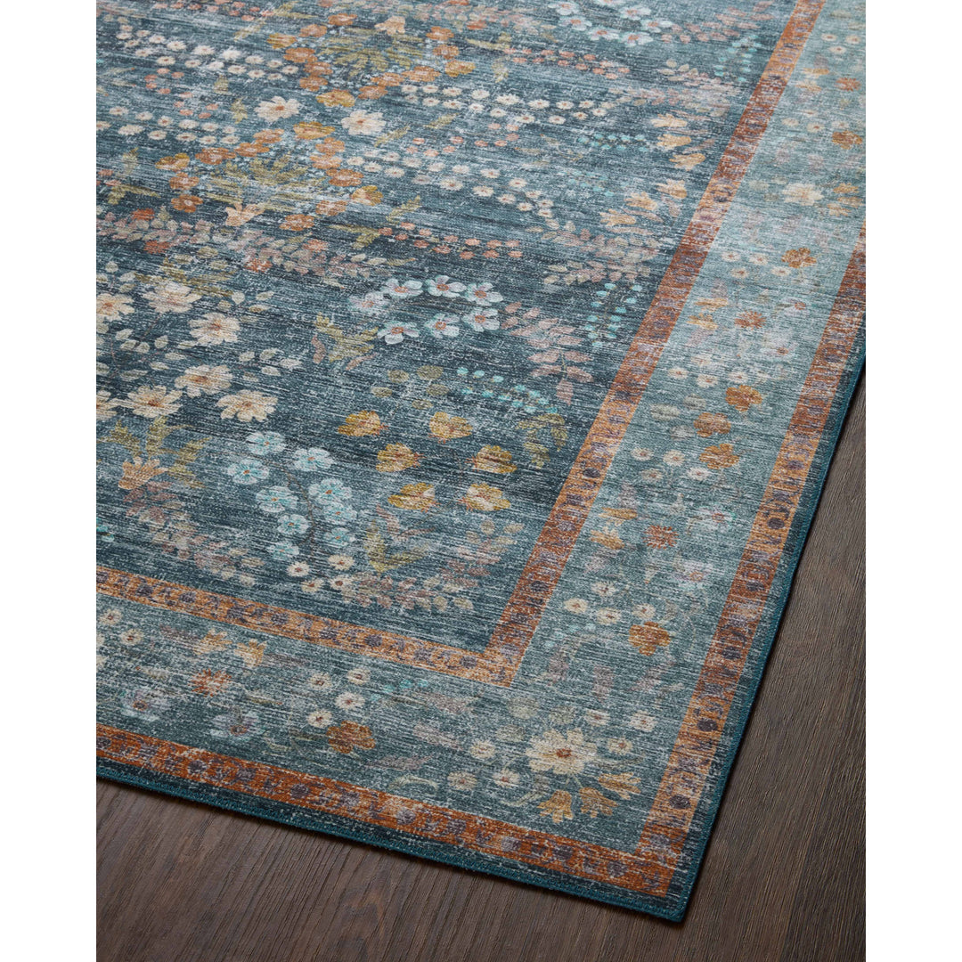 Rifle Paper Co. x Loloi Palais Navy 2'-6" x 7'-6" Runner Rug