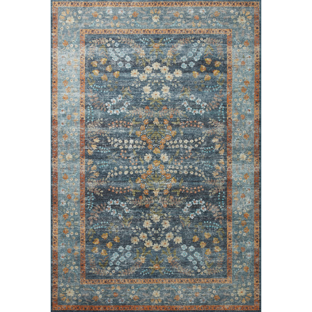 Rifle Paper Co. x Loloi Palais Navy 2'-6" x 7'-6" Runner Rug