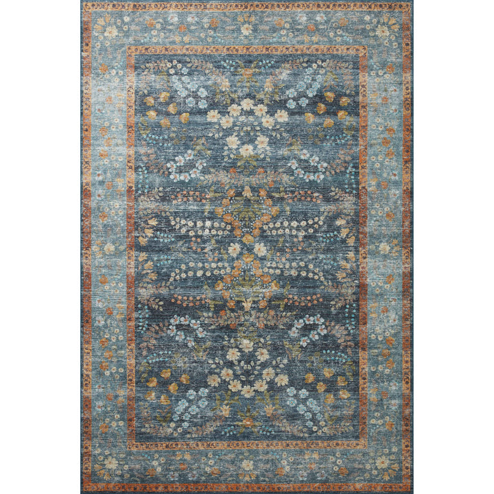 Rifle Paper Co. x Loloi Palais Navy 2'-6" x 7'-6" Runner Rug