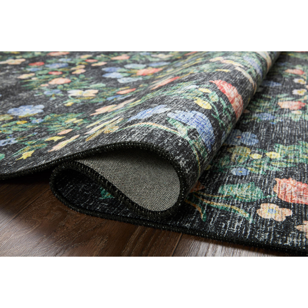 Rifle Paper Co. x Loloi Palais Black 2'-6" x 7'-6" Runner Rug