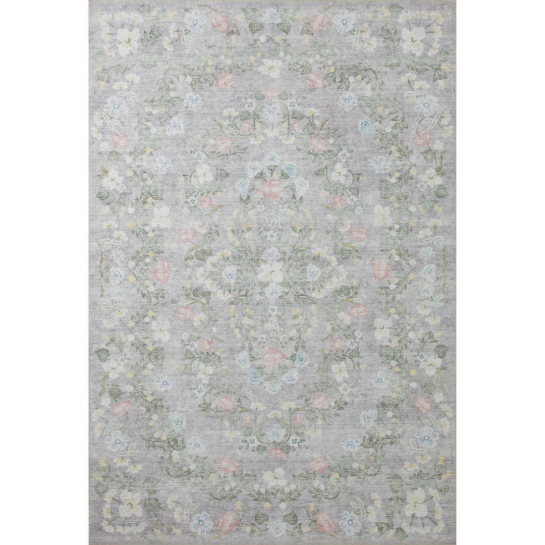 Rifle Paper Co. x Loloi Palais Grey 7'-6" x 9'-6" Area Rug