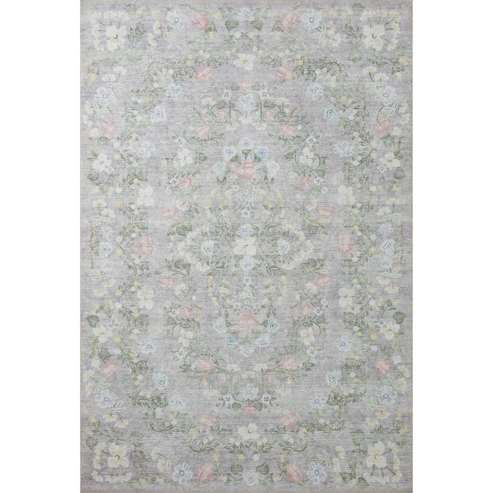 Rifle Paper Co. x Loloi Palais Grey 7'-6" x 9'-6" Area Rug