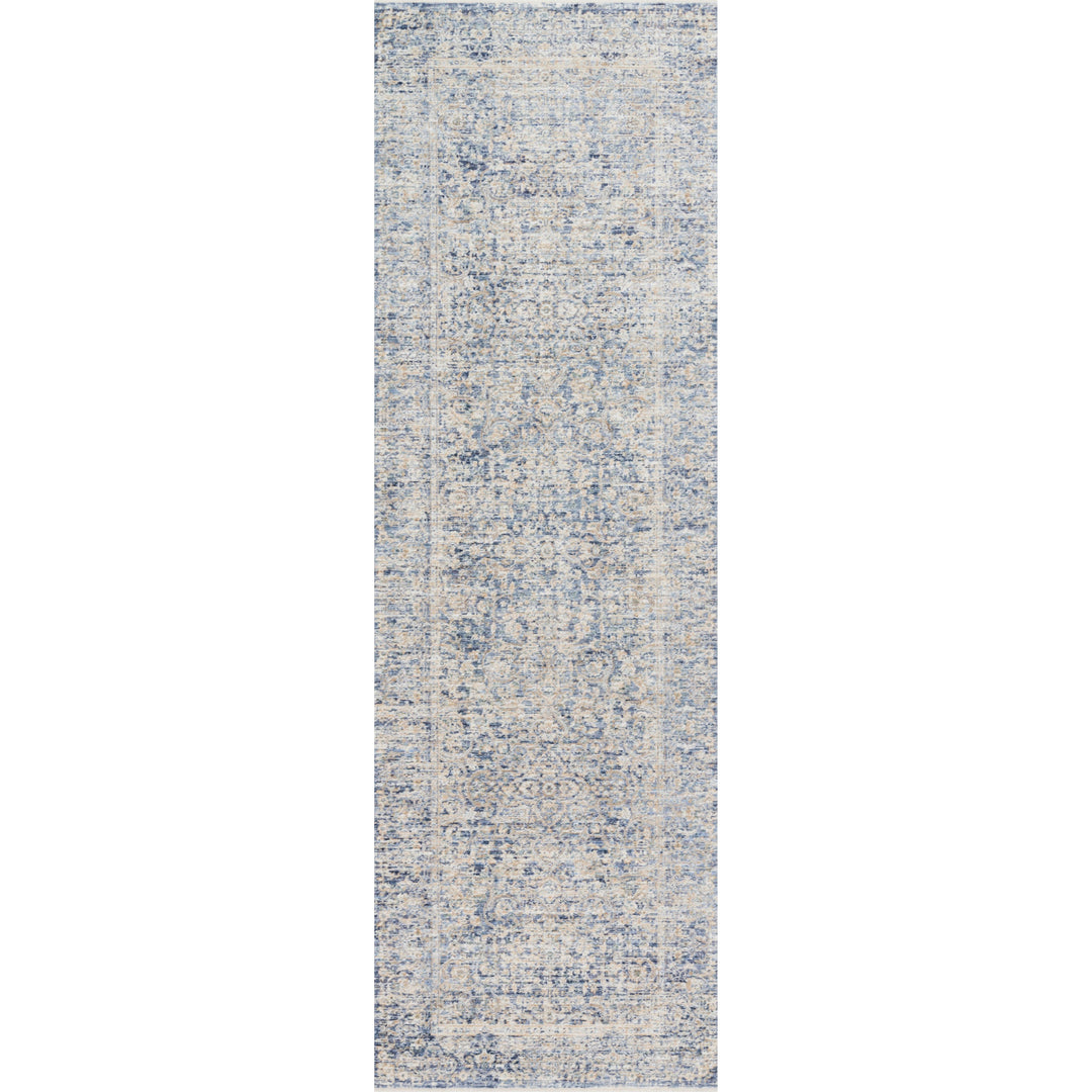 Loloi Pandora Blue / Gold 2'-6" x 12'-0" Runner Rug