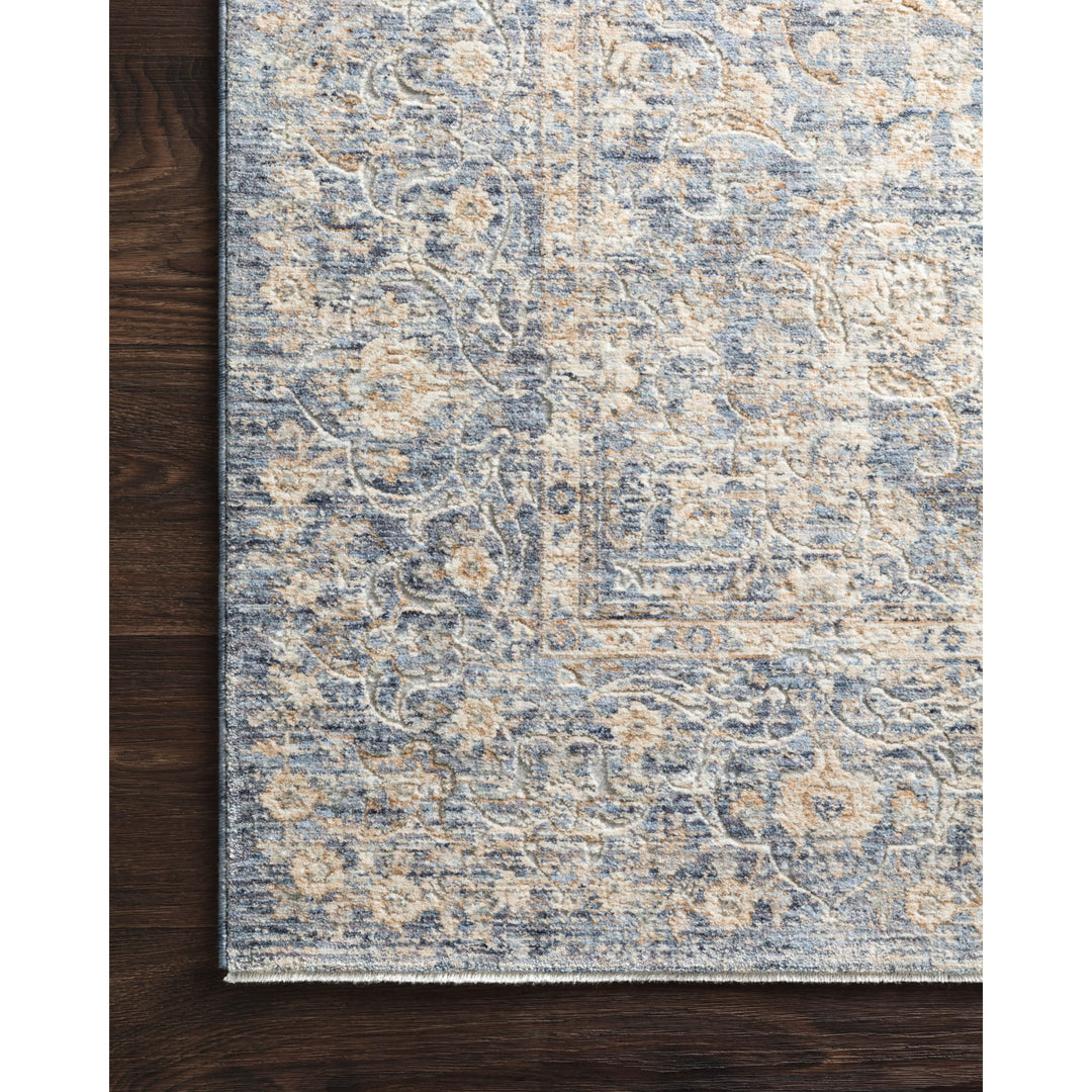 Loloi Pandora Blue / Gold 2'-6" x 12'-0" Runner Rug