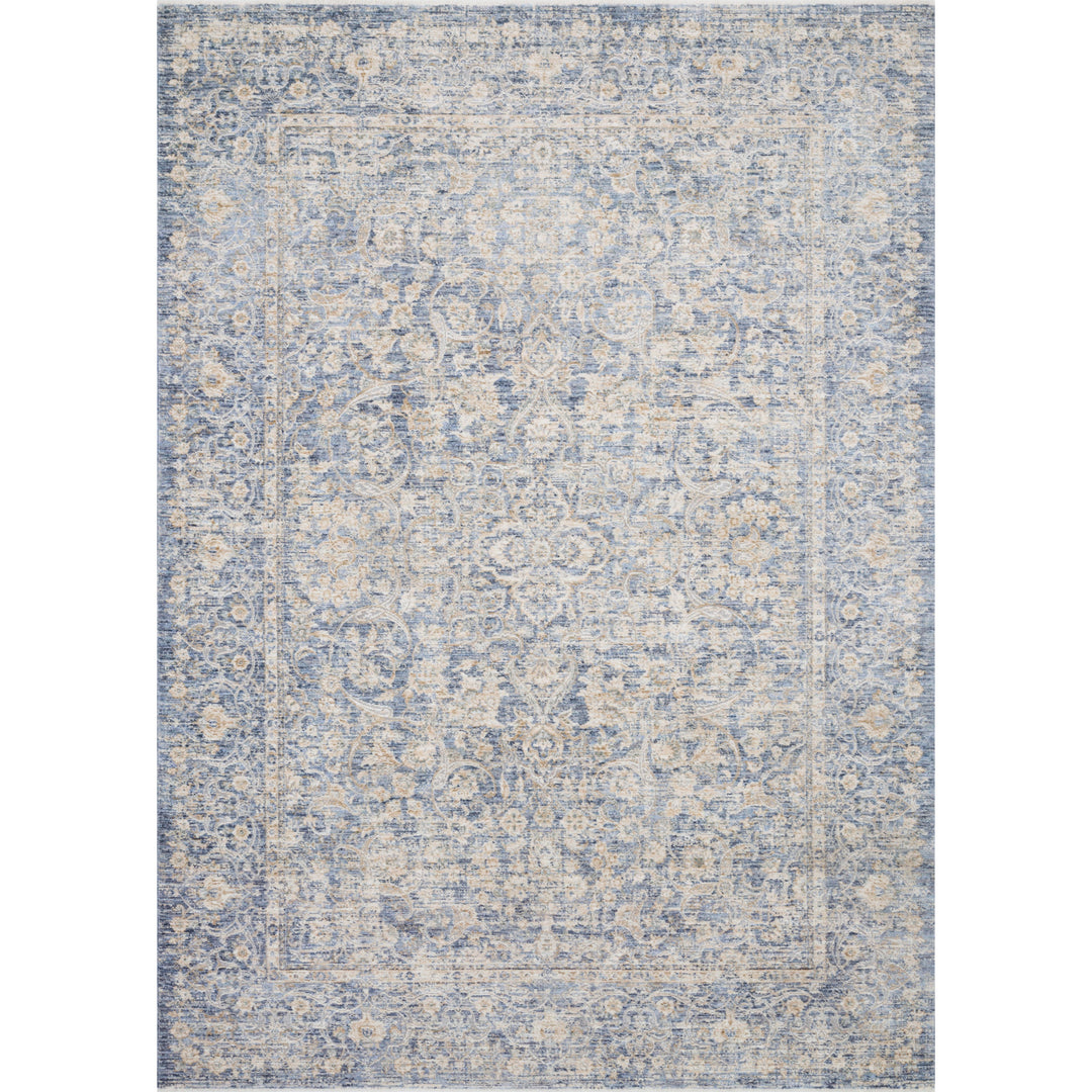 Loloi Pandora Blue / Gold 2'-6" x 12'-0" Runner Rug