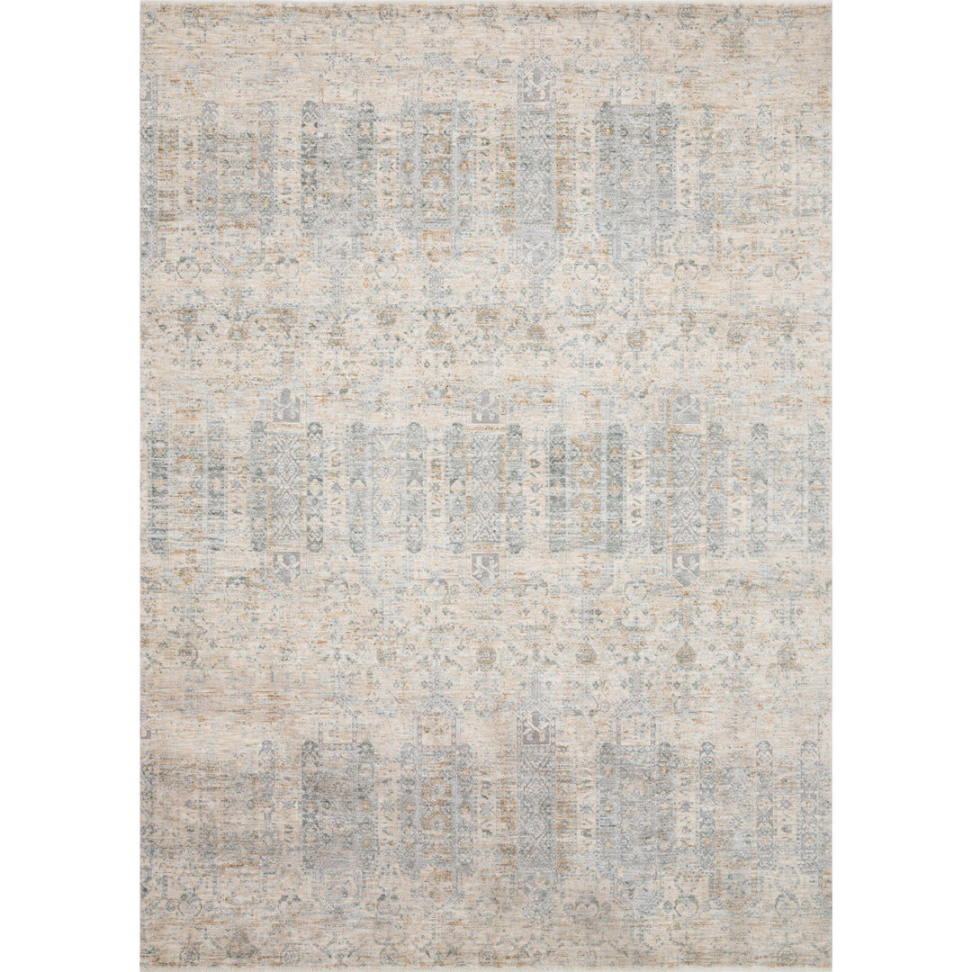 Loloi Pandora Ivory / Mist 18" x 18" Sample Rug