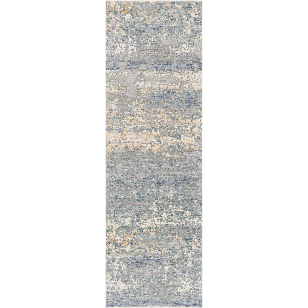 Loloi Pandora Blue / Gold 2'-6" x 16'-0" Runner Rug