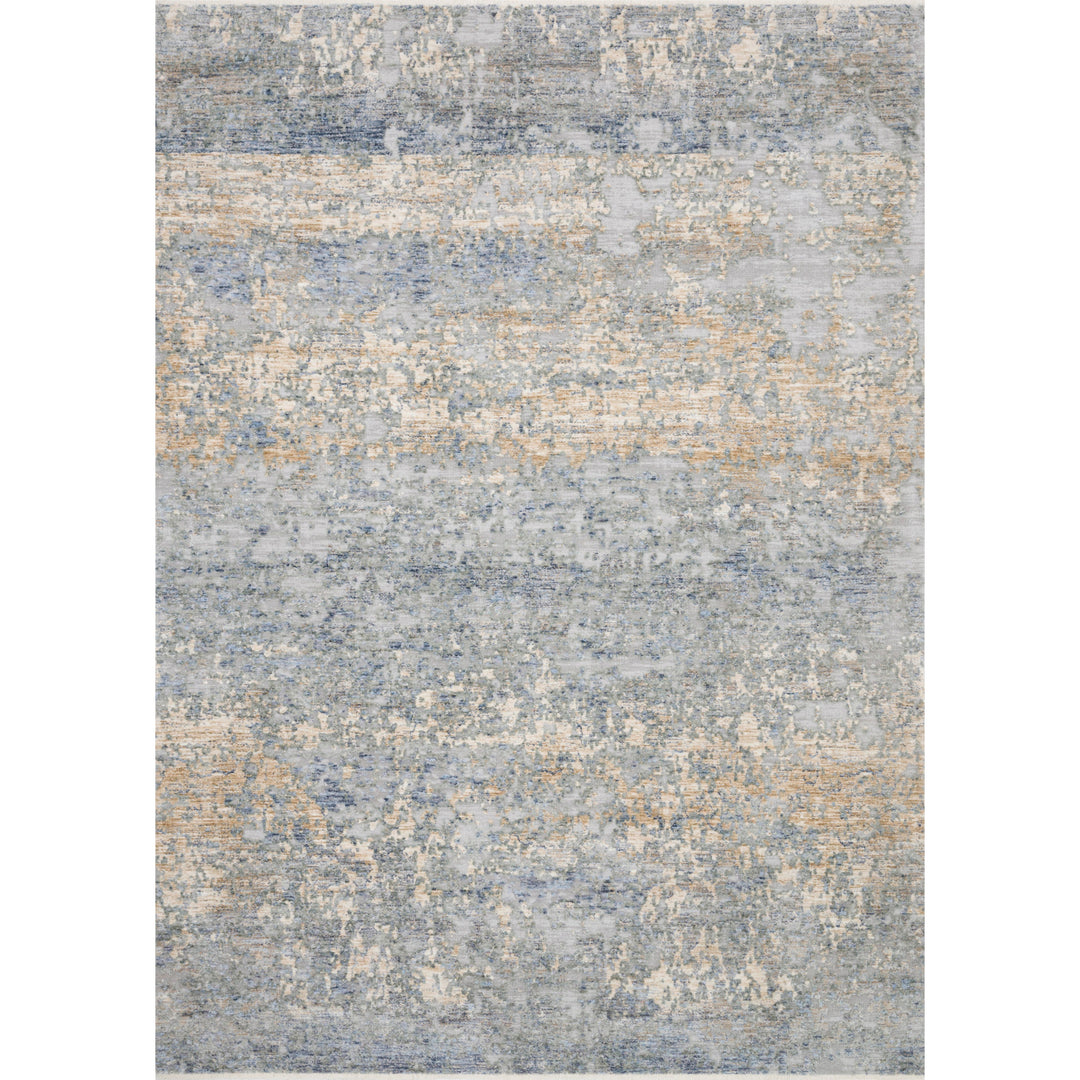 Loloi Pandora Blue / Gold 2'-6" x 16'-0" Runner Rug