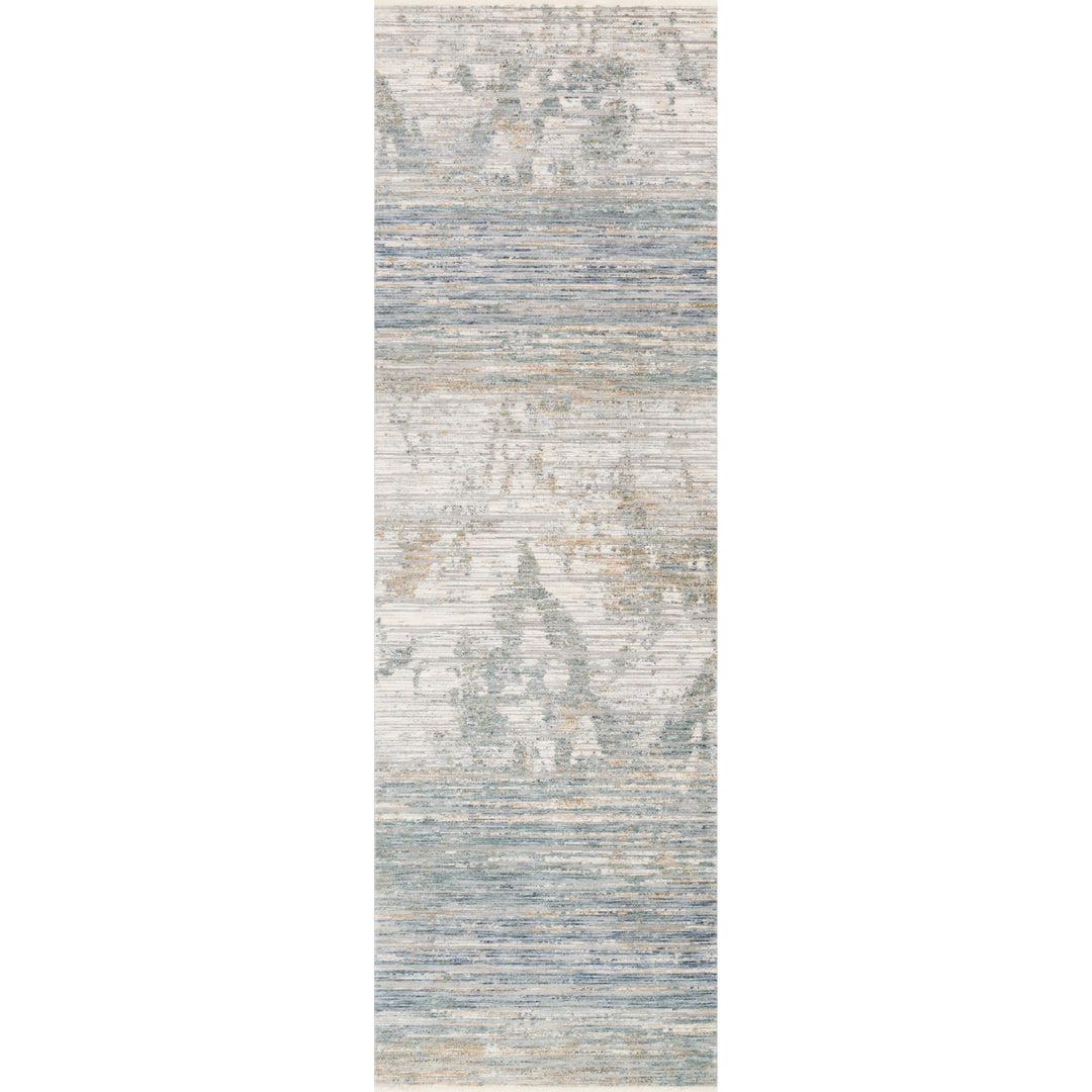 Loloi Pandora Ivory / Blue 2'-6" x 12'-0" Runner Rug