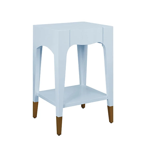 Patti Tapered Leg One Drawer Side Table
