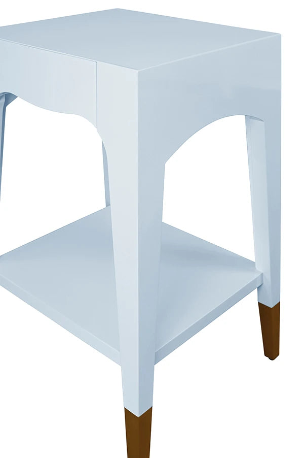 Patti Tapered Leg One Drawer Side Table