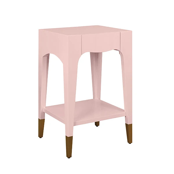 Patti Tapered Leg One Drawer Side Table