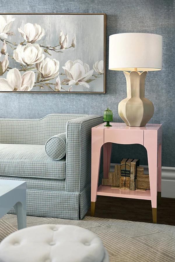 Patti Tapered Leg One Drawer Side Table
