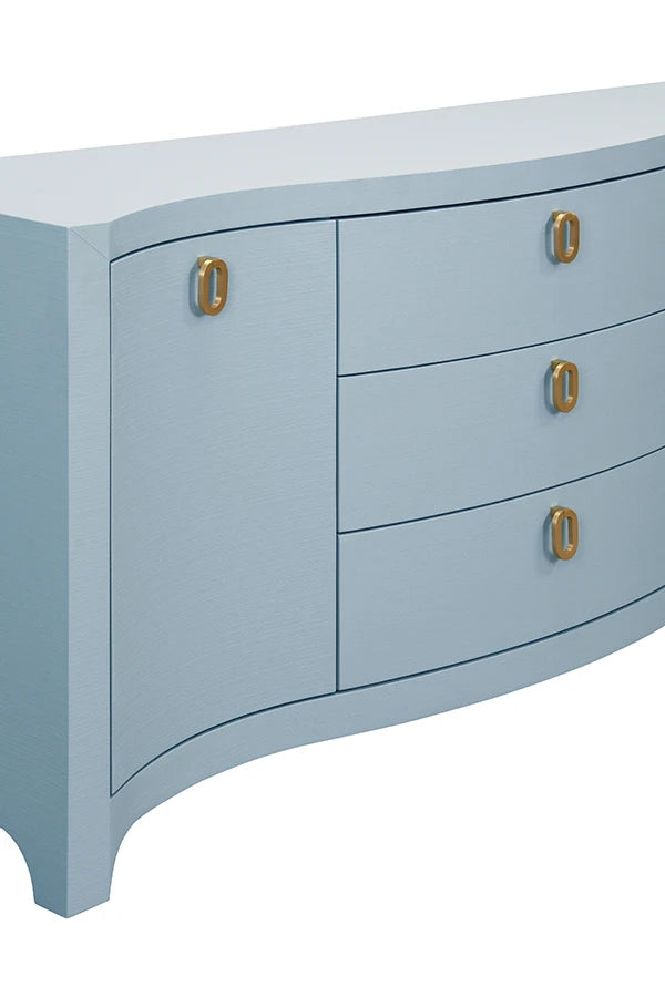 Paulina Curved Front Two Door Three Drawer Buffet